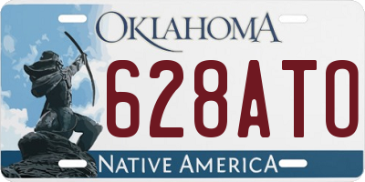 OK license plate 628ATO