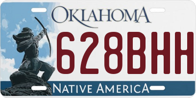 OK license plate 628BHH