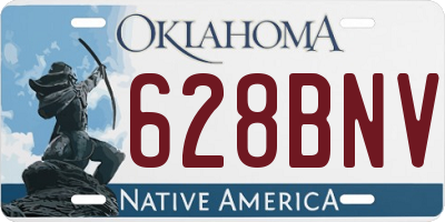 OK license plate 628BNV