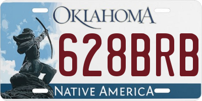OK license plate 628BRB