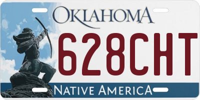 OK license plate 628CHT