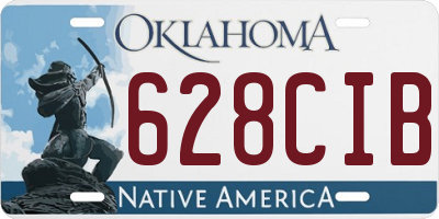 OK license plate 628CIB