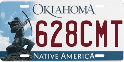 OK license plate 628CMT