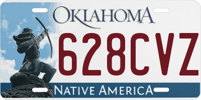 OK license plate 628CVZ