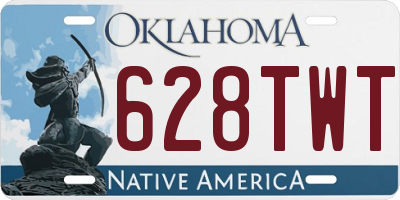 OK license plate 628TWT