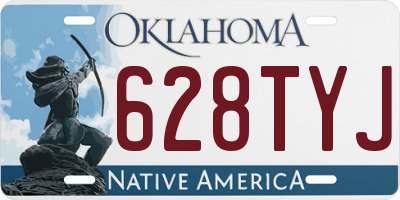 OK license plate 628TYJ