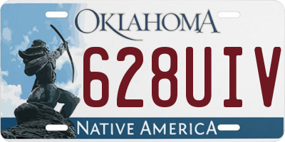 OK license plate 628UIV