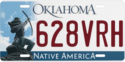 OK license plate 628VRH