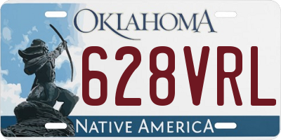 OK license plate 628VRL