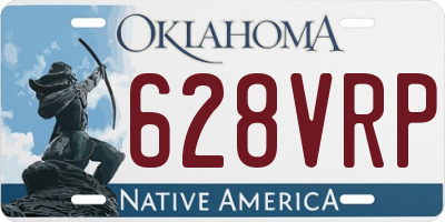 OK license plate 628VRP