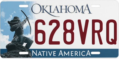 OK license plate 628VRQ