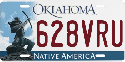 OK license plate 628VRU