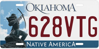 OK license plate 628VTG