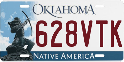 OK license plate 628VTK