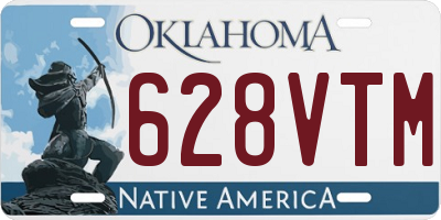 OK license plate 628VTM