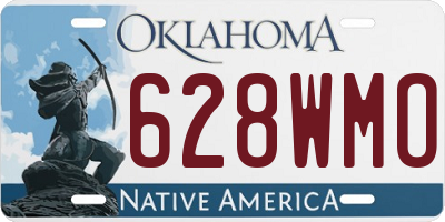 OK license plate 628WMO