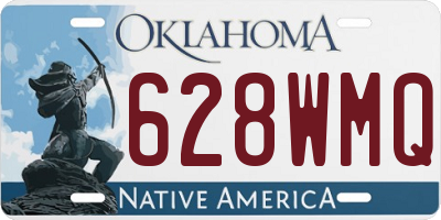 OK license plate 628WMQ