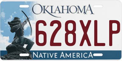 OK license plate 628XLP