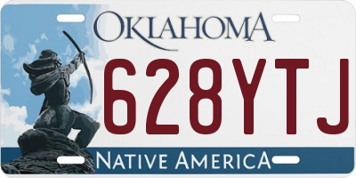OK license plate 628YTJ