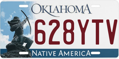 OK license plate 628YTV