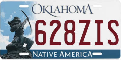 OK license plate 628ZIS