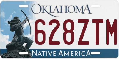 OK license plate 628ZTM