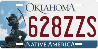 OK license plate 628ZZS