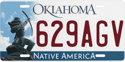 OK license plate 629AGV