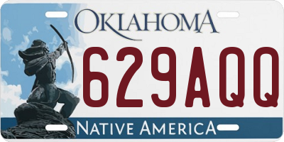 OK license plate 629AQQ