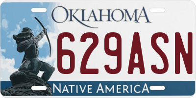 OK license plate 629ASN