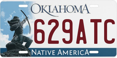 OK license plate 629ATC