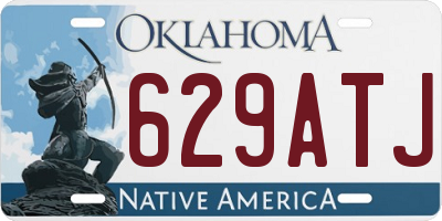 OK license plate 629ATJ