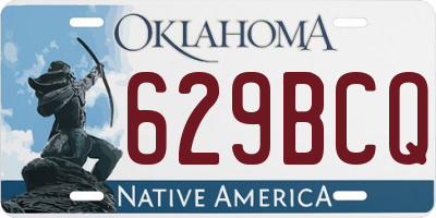 OK license plate 629BCQ