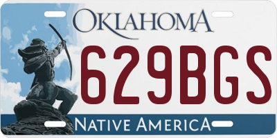 OK license plate 629BGS