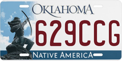 OK license plate 629CCG