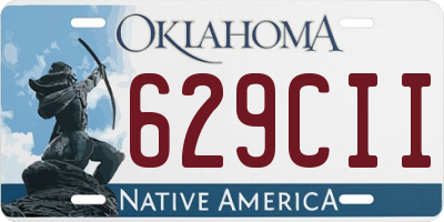 OK license plate 629CII
