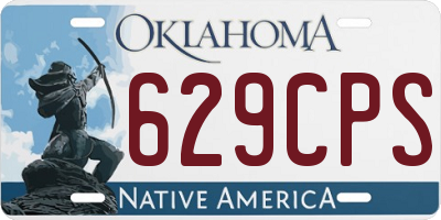 OK license plate 629CPS