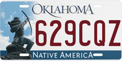 OK license plate 629CQZ