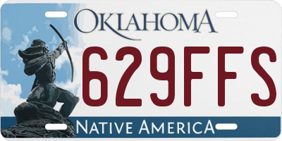 OK license plate 629FFS