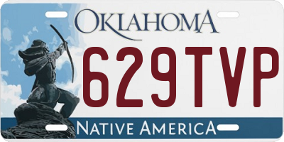 OK license plate 629TVP