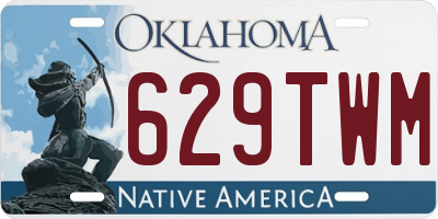 OK license plate 629TWM