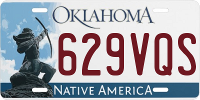 OK license plate 629VQS