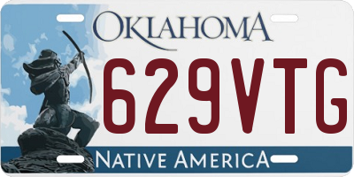 OK license plate 629VTG