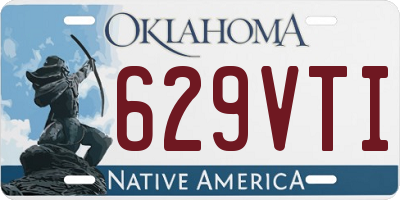 OK license plate 629VTI