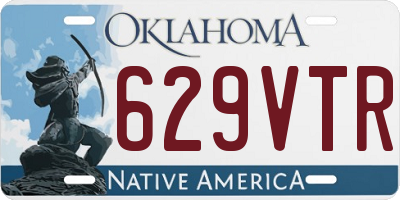 OK license plate 629VTR