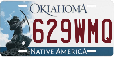 OK license plate 629WMQ