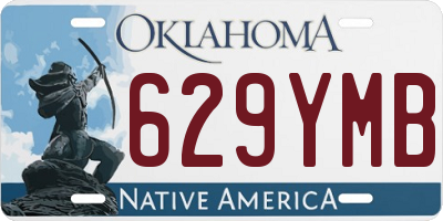 OK license plate 629YMB