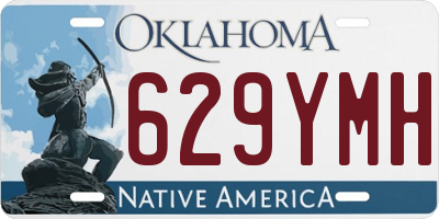 OK license plate 629YMH