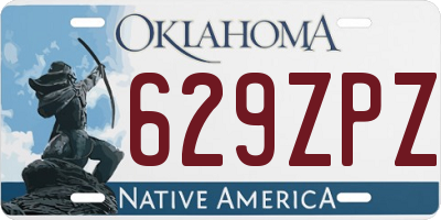 OK license plate 629ZPZ