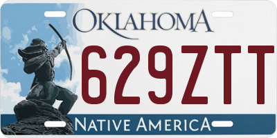 OK license plate 629ZTT